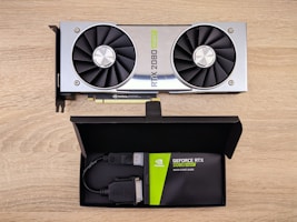 a black electronic device Nvidia