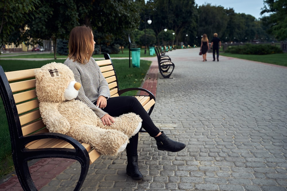 a person sitting on a bench