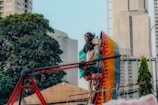 Children enjoying a fun day at a carnival.