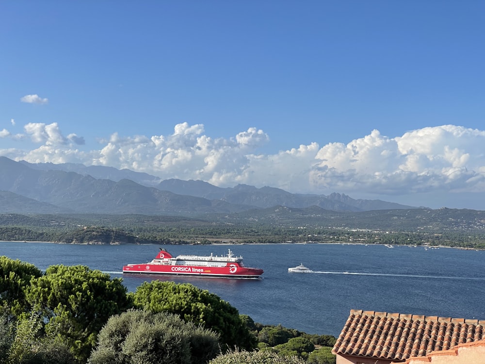 a large ship on the water