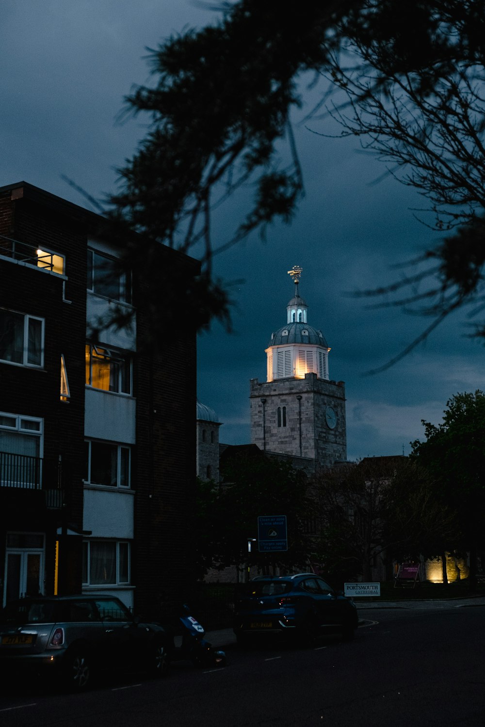 a building with a tower