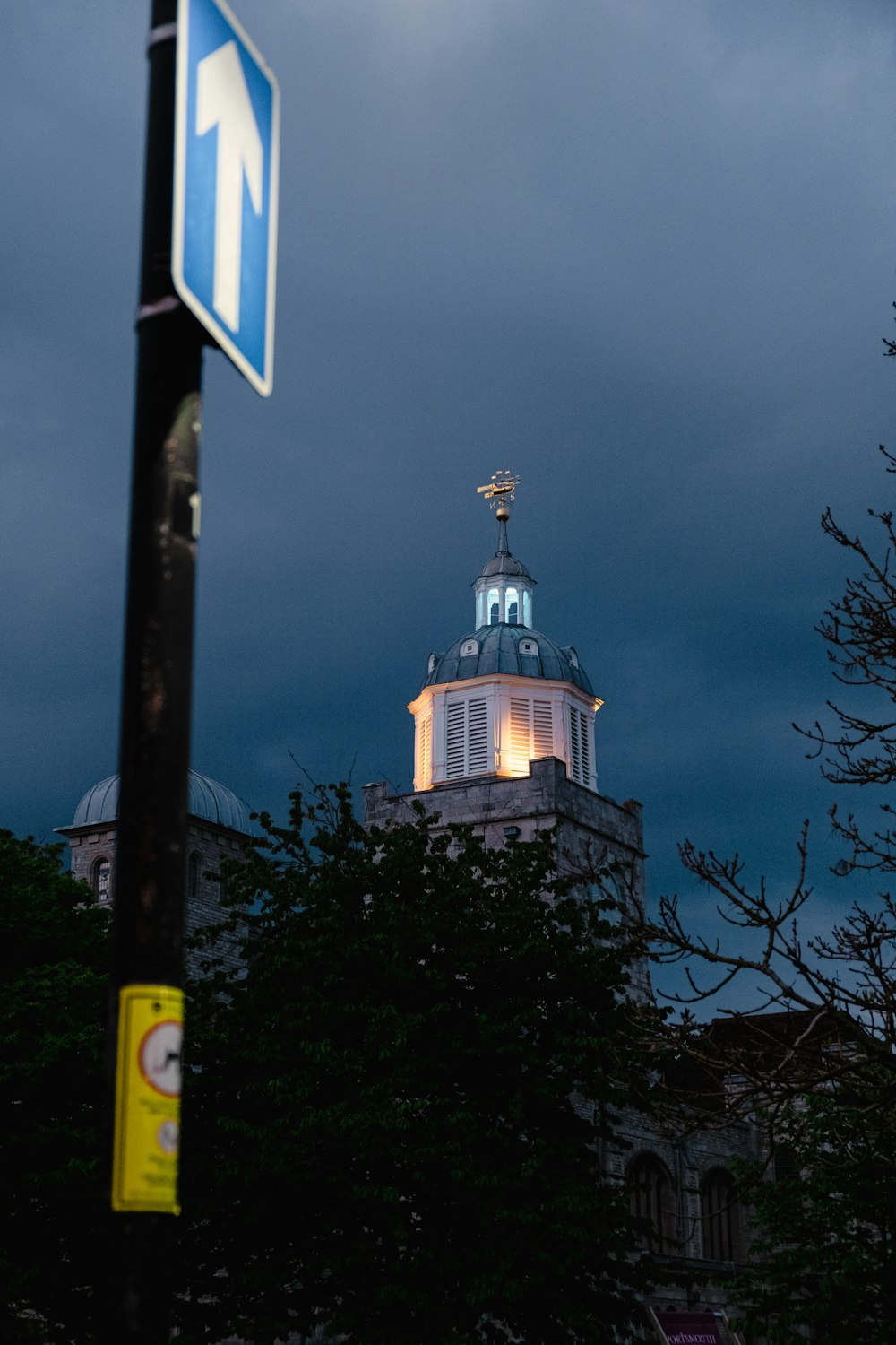 a building with a tower