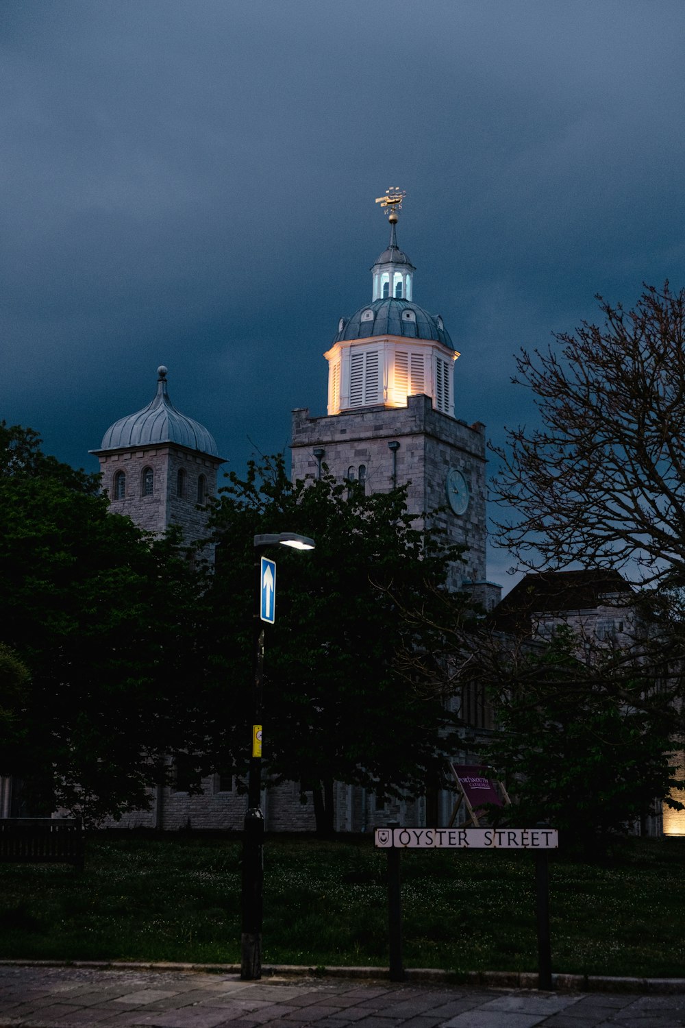 a clock tower on a building