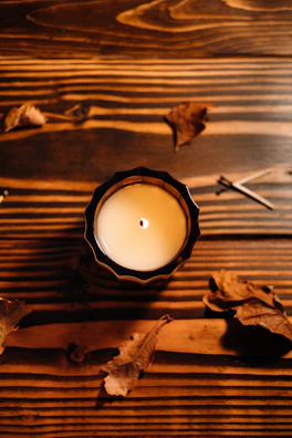 a round white object with a light on it