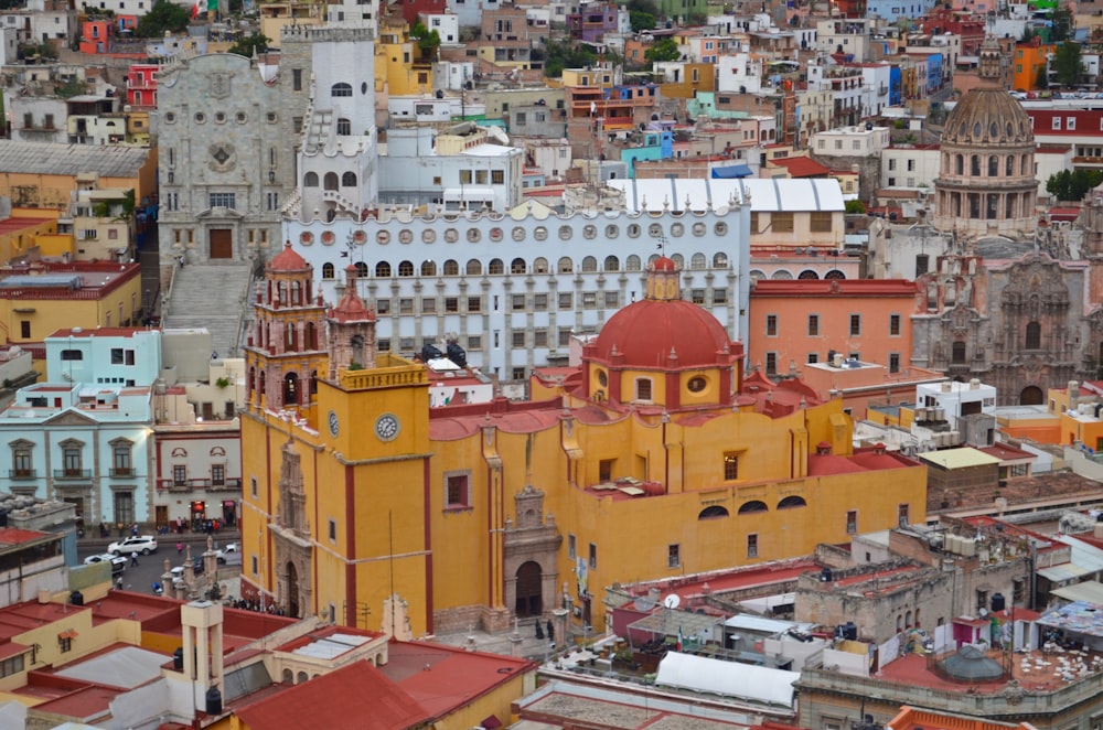 a city with many buildings