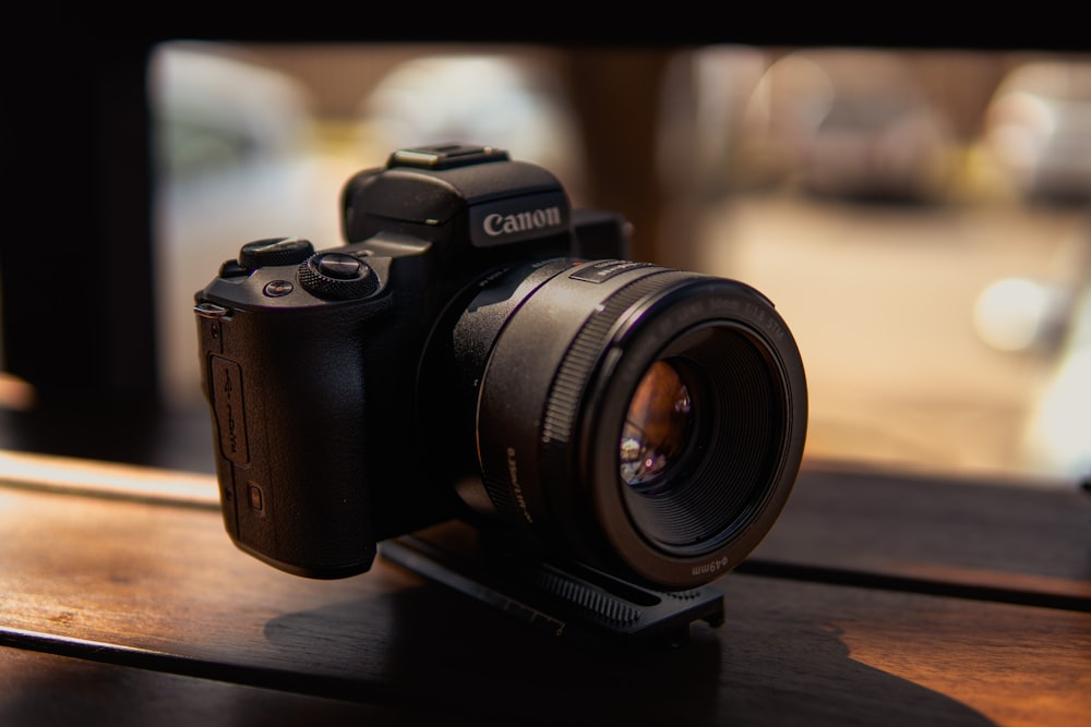 a camera on a table