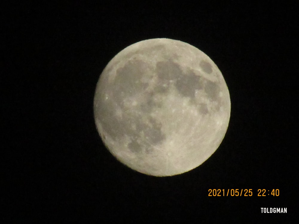 a close up of the moon