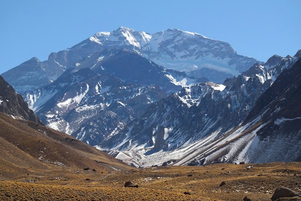 A mountain with snow — Mendoza, Argentina