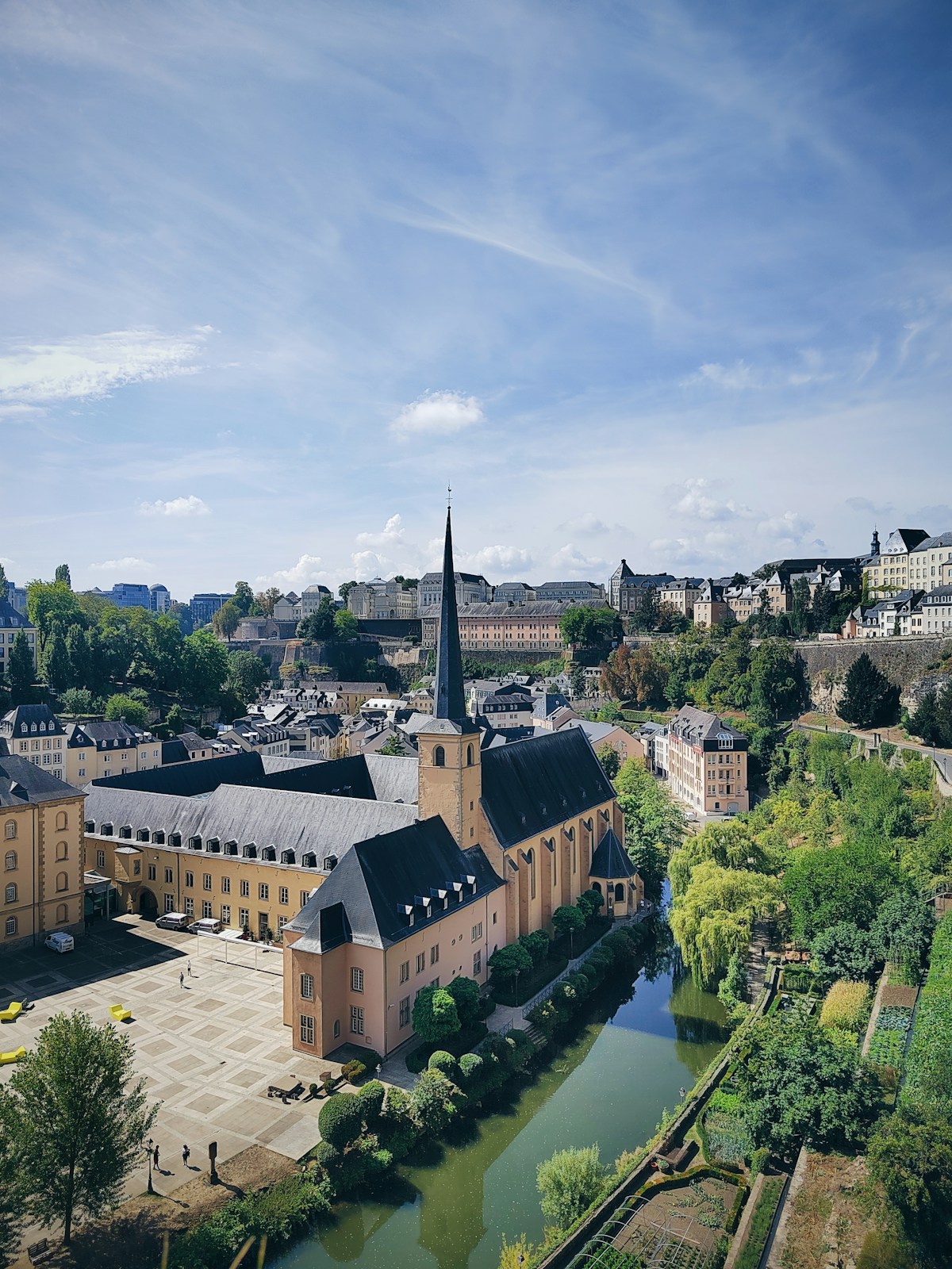 Vue aérienne de Luxembourg