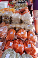 a group of bags of nuts