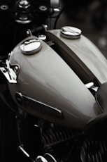 a close-up of a motorcycle