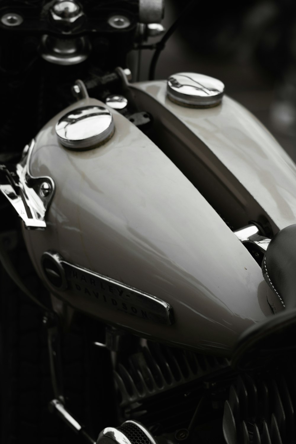 a close-up of a motorcycle