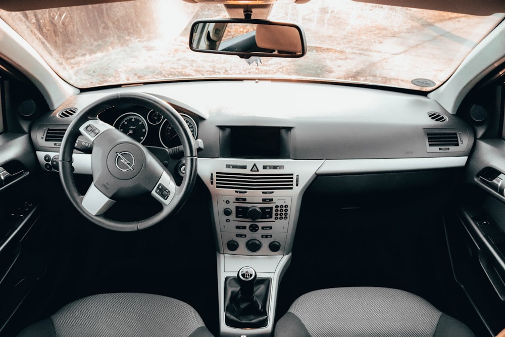 the interior of a car