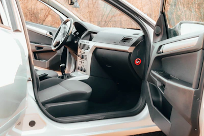 the interior of a car