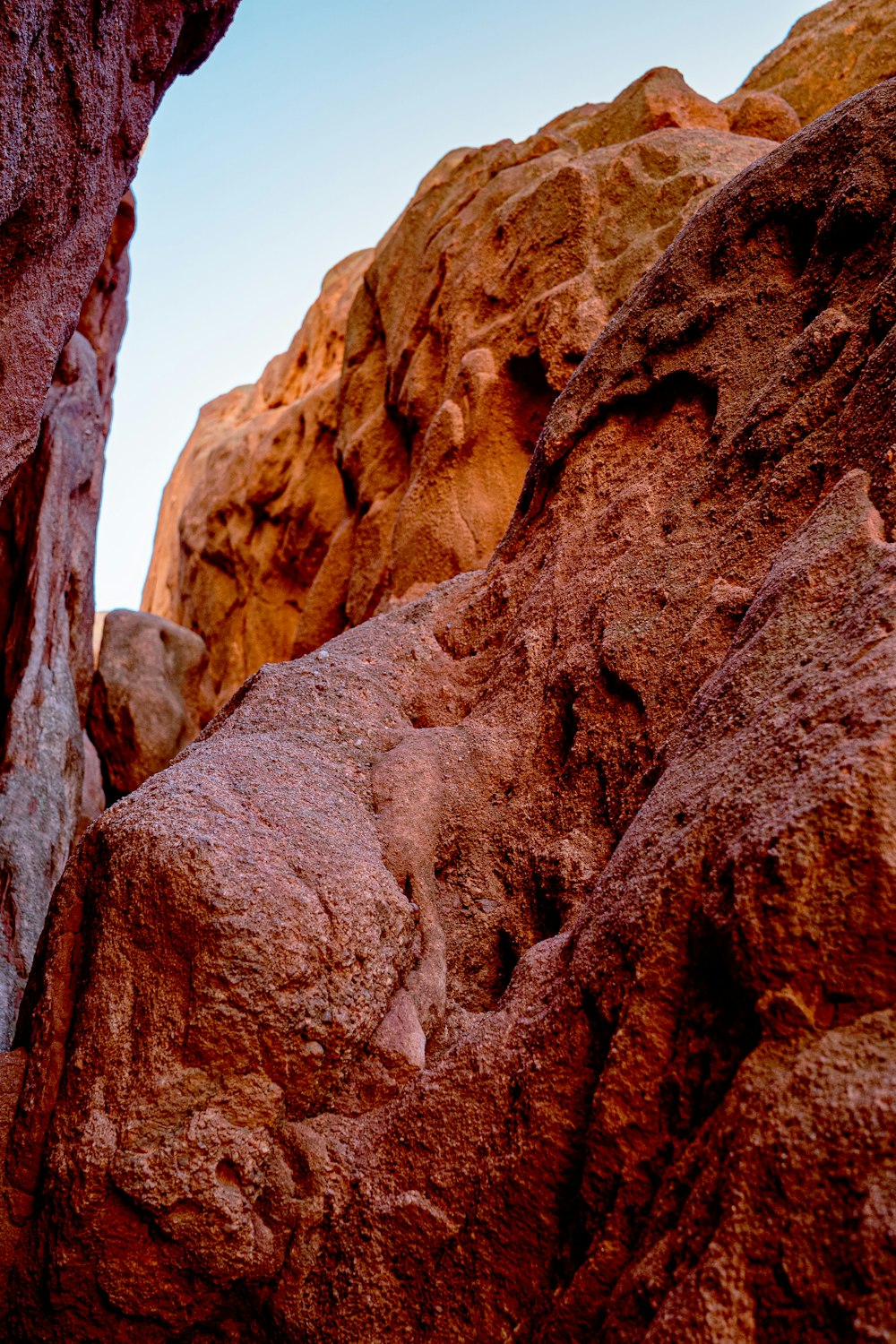 a close-up of a canyon