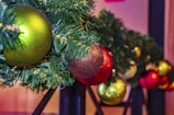 Close-up of decorative elements from a festive event, including ribbons and themed decor.