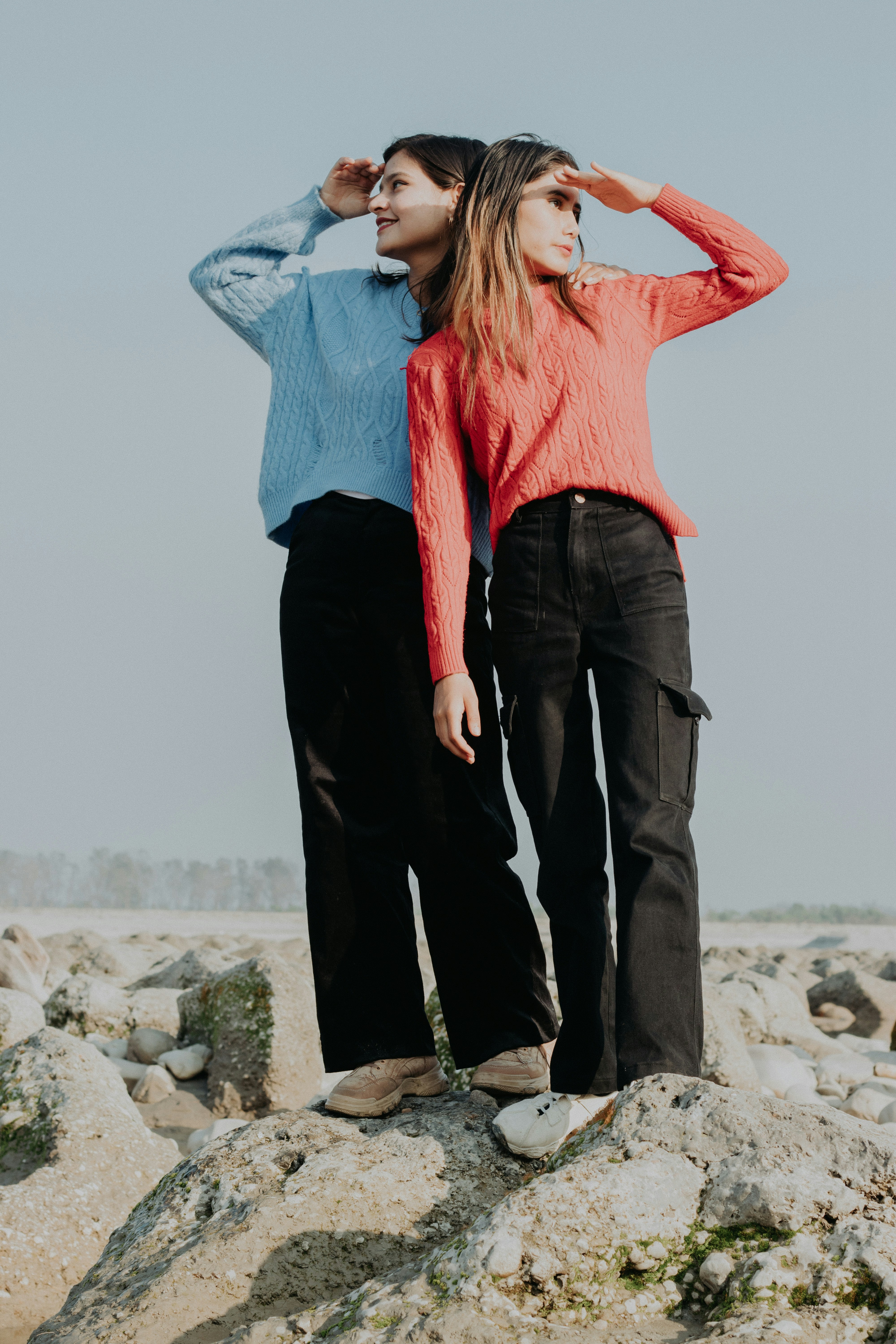 a man and woman posing for a picture