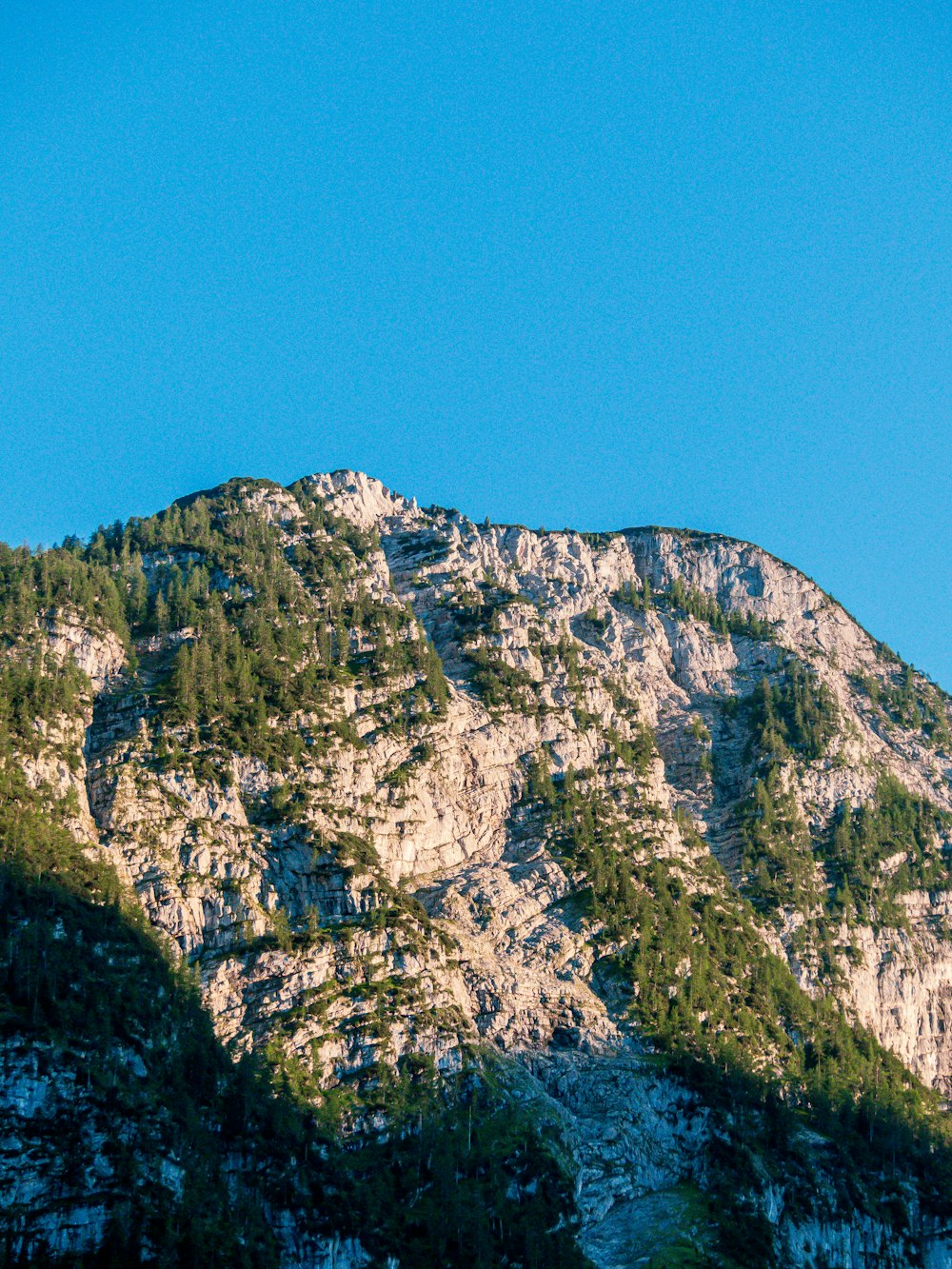 a mountain with snow