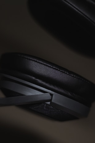 a close up of a black stapler