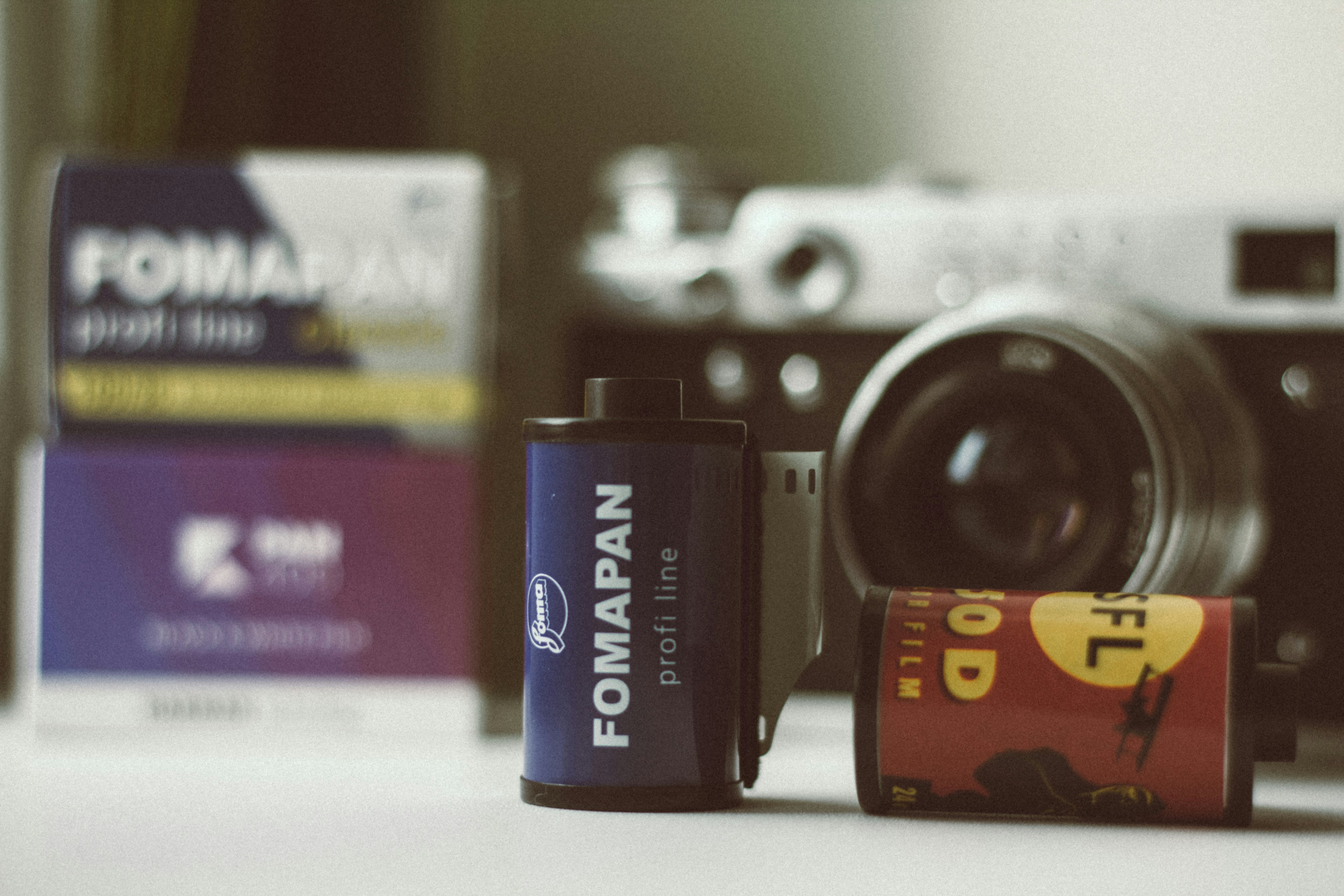 a camera with a lens