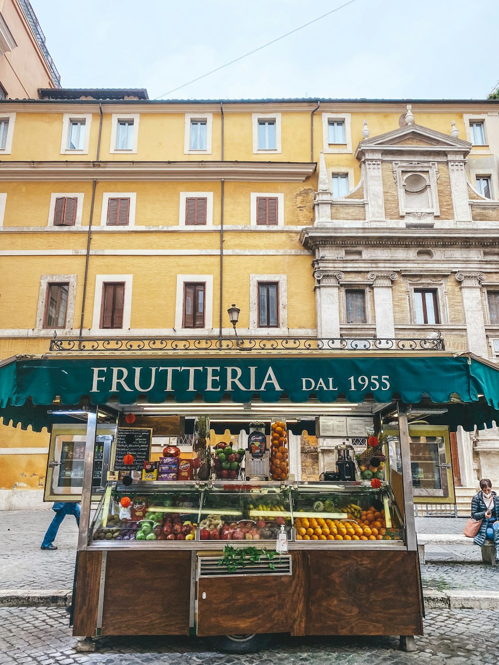 a store front at day