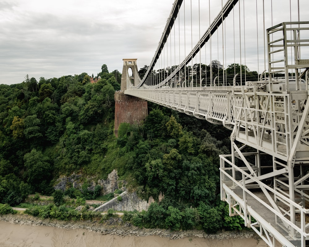 a bridge over a river