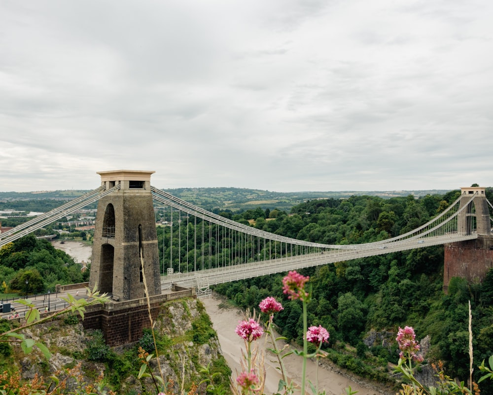 Clifton Suspension Bridge with a tower