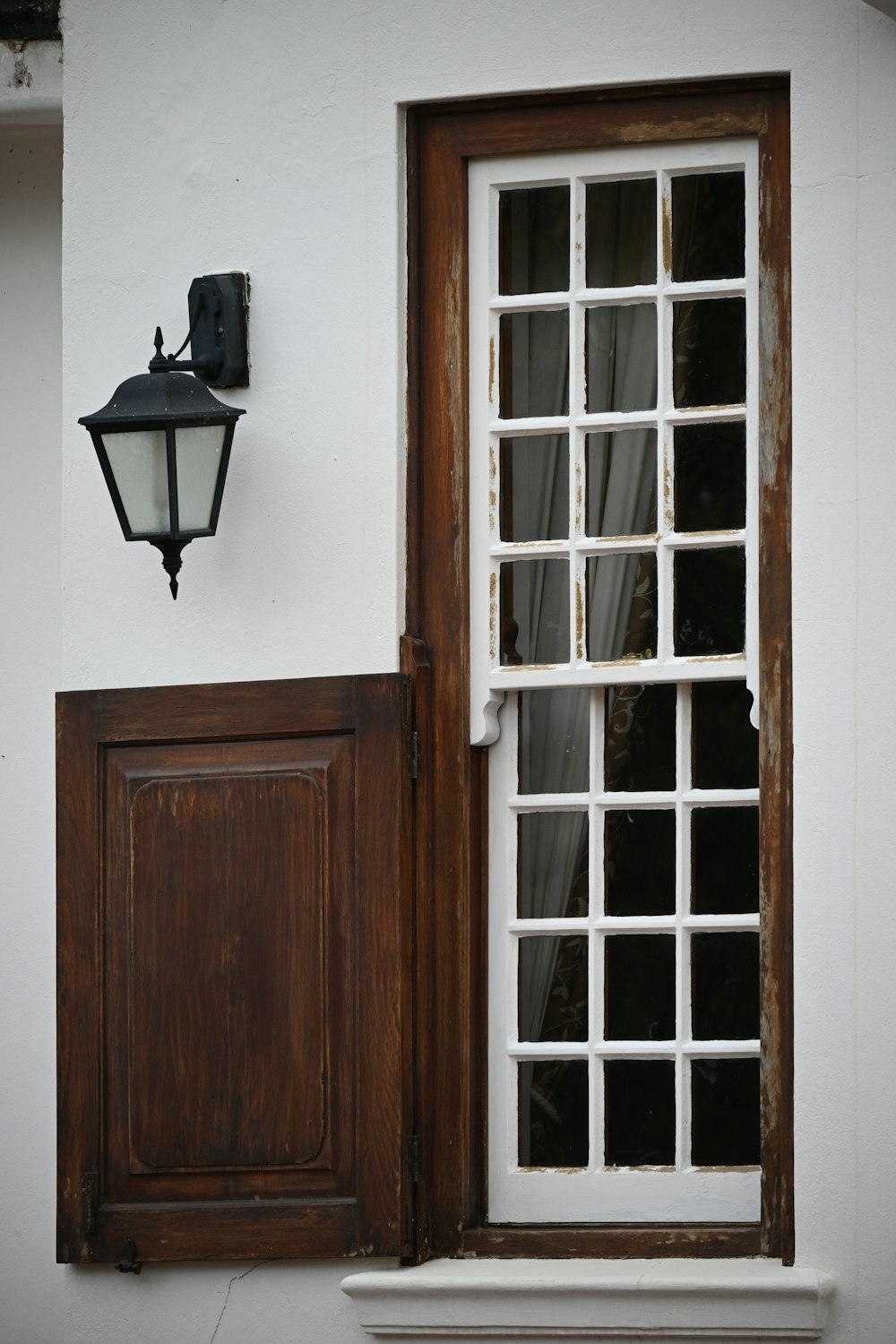 a door and a window
