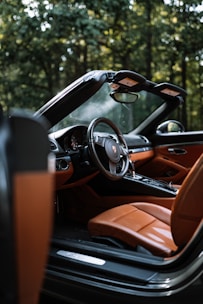 the interior of a car