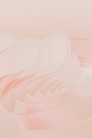Soft, flowing curves create an abstract pattern in pastel colors. The design resembles gentle waves with a smooth texture, primarily in shades of pink and cream.