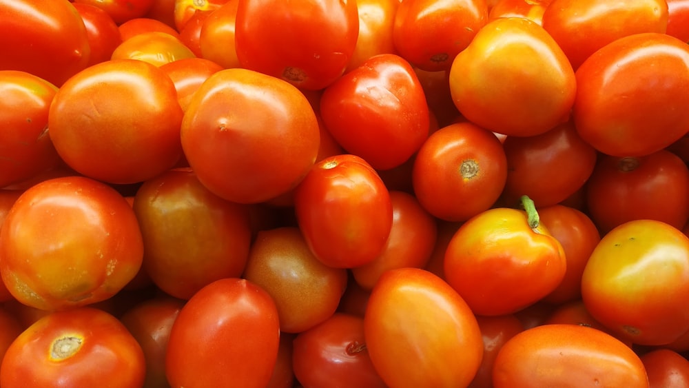 a pile of tomatoes