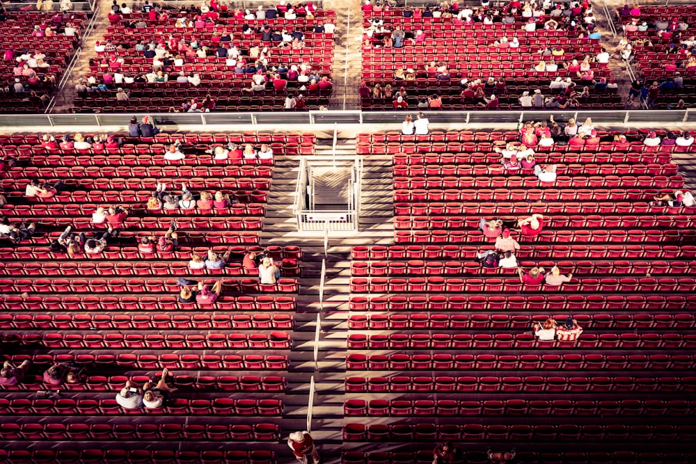 a basketball game in a stadium