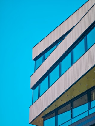 a low angle view of a building