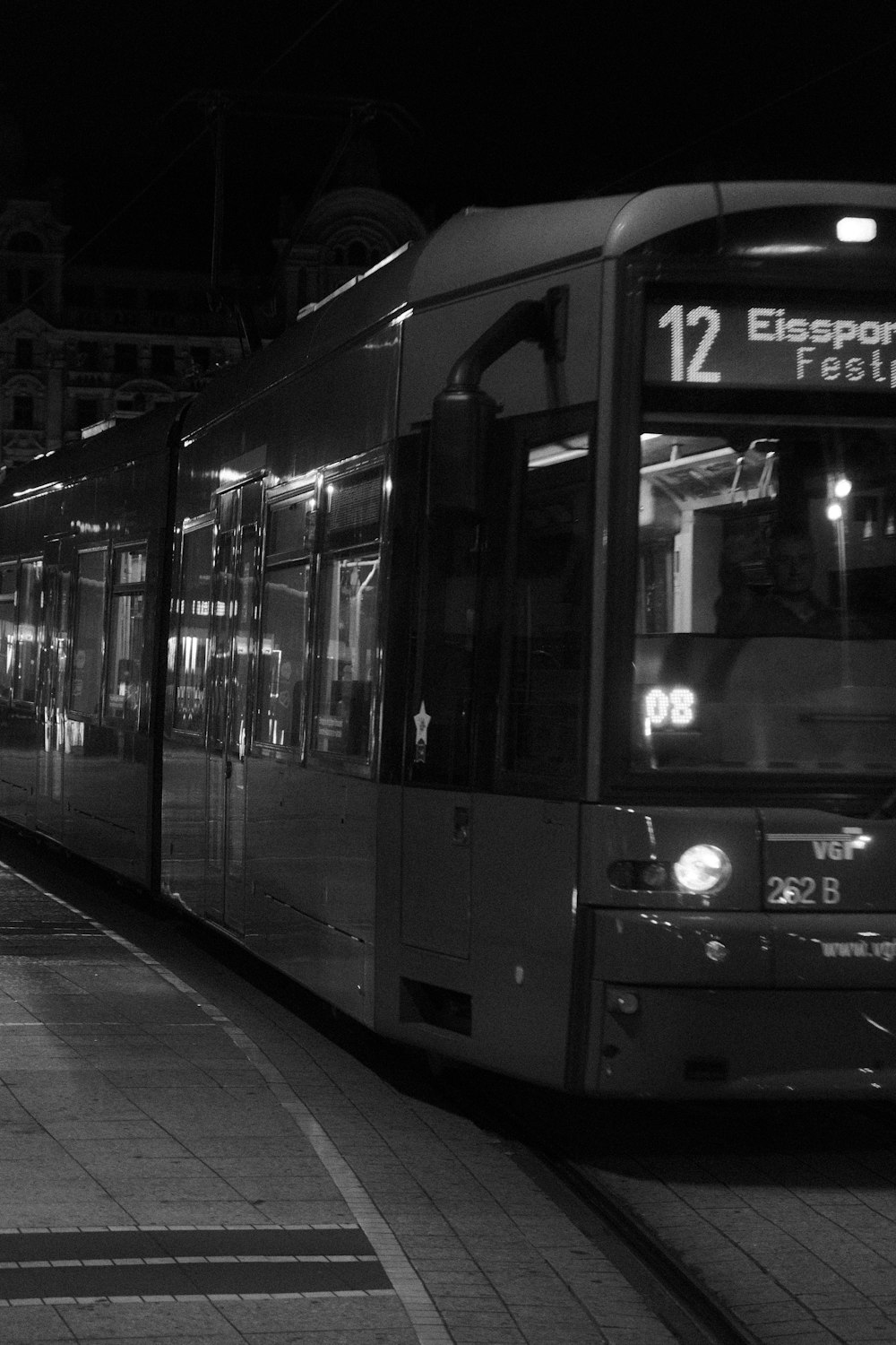 a train on the railway tracks