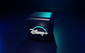 a black rectangular object with a logo