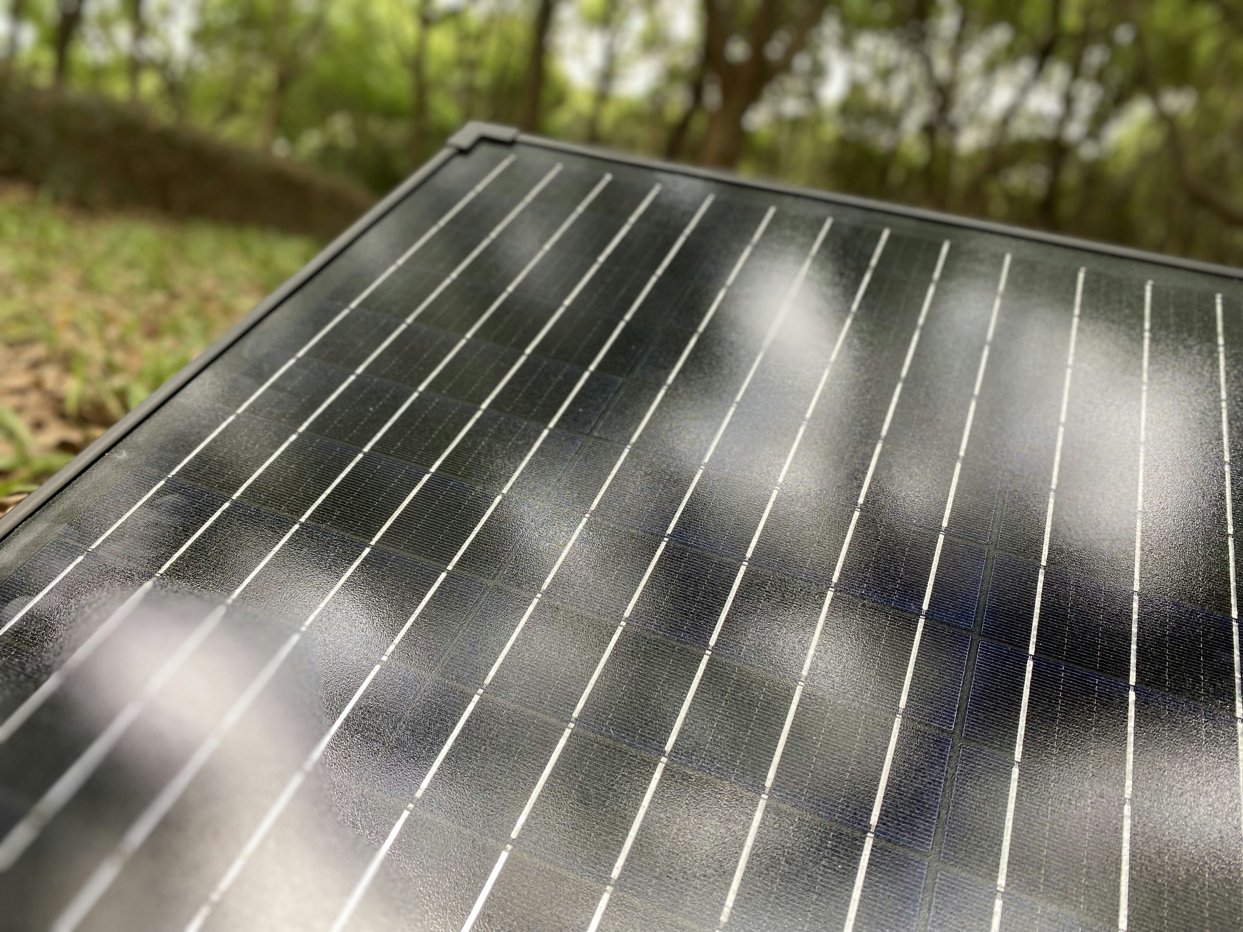 a solar panel on a roof