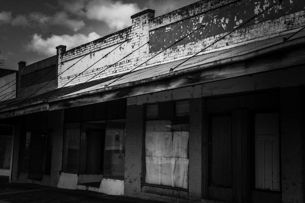 a building with a sign on the side