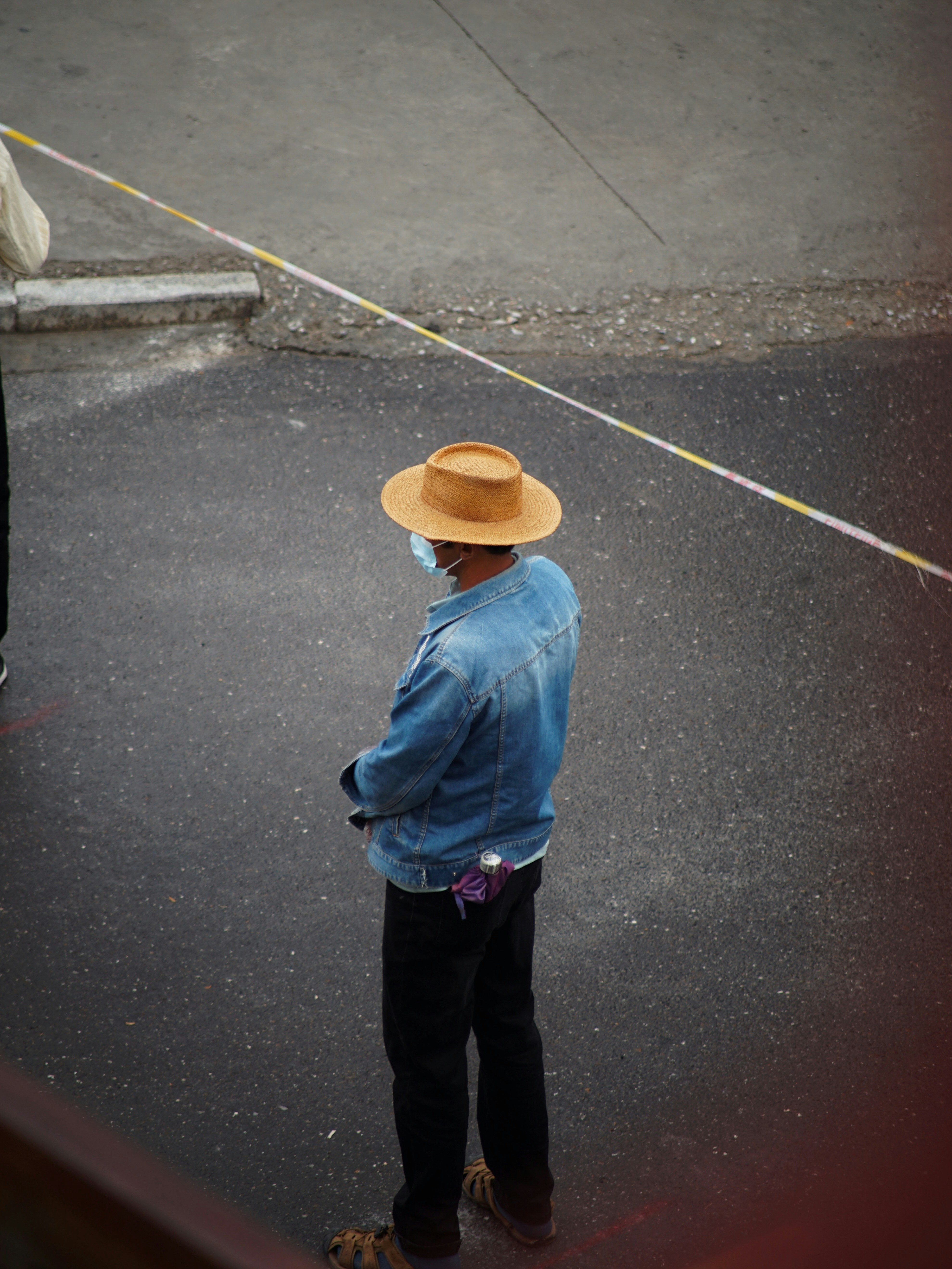 a person wearing a hat