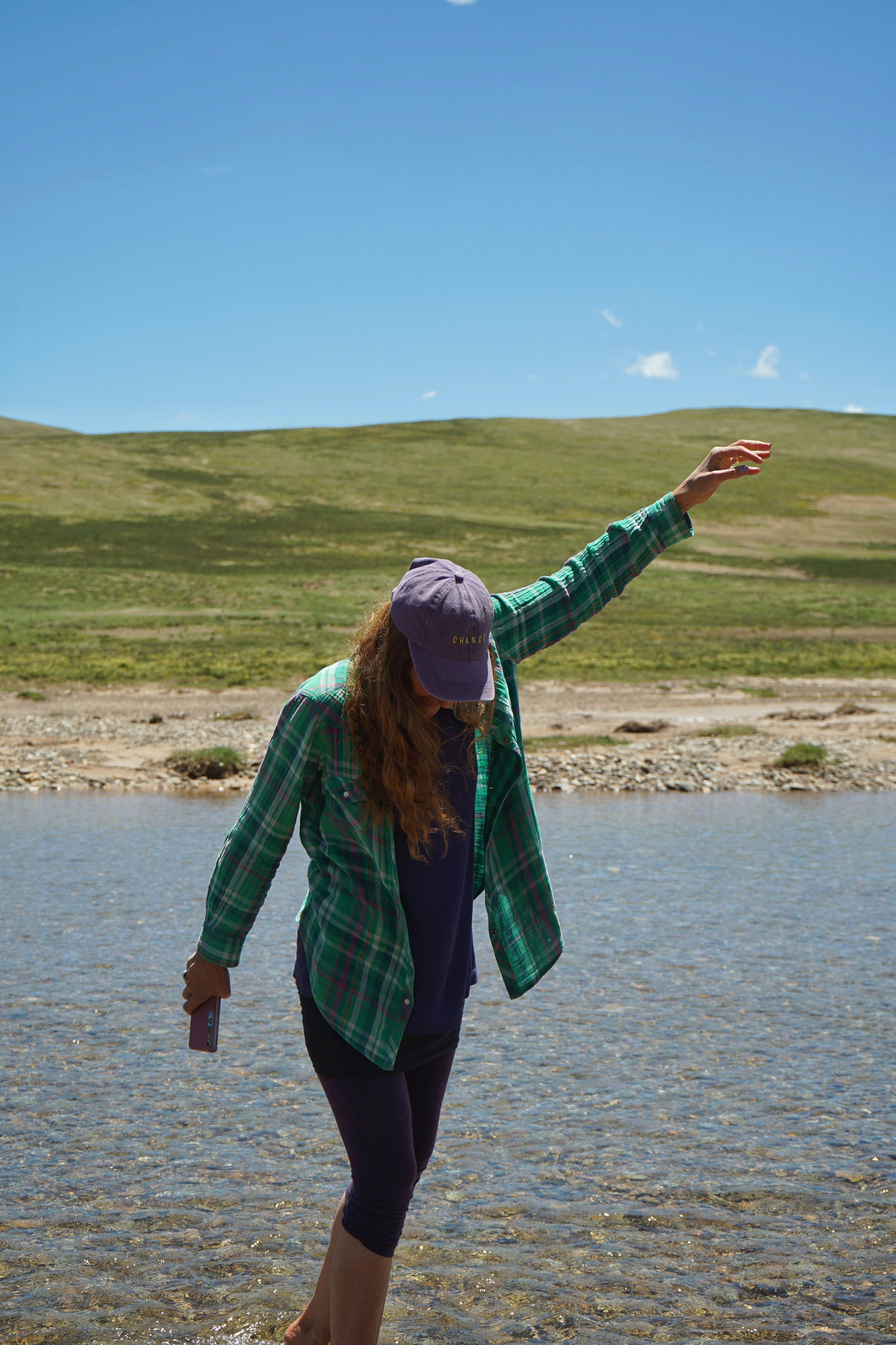 a person standing in the water