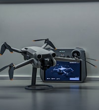 a camera on a stand