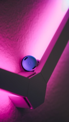 Modern LED wall lights casting soft ambient glow
