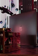 A sleek presentation setup showcasing ati kamel’s latest project.