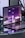 A sleek, reflective laptop displaying a digital artwork of geometric shapes and purple lighting. The setting includes a reflective surface that mirrors the laptop and a modern decor background.