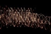 a close up of a spider web