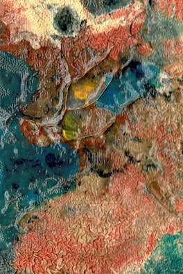 An AI-generated abstract composition with swirling patterns and bright highlights.