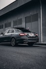 a car parked in front of a building