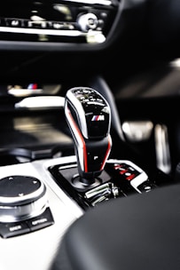 a close up of a car's dashboard