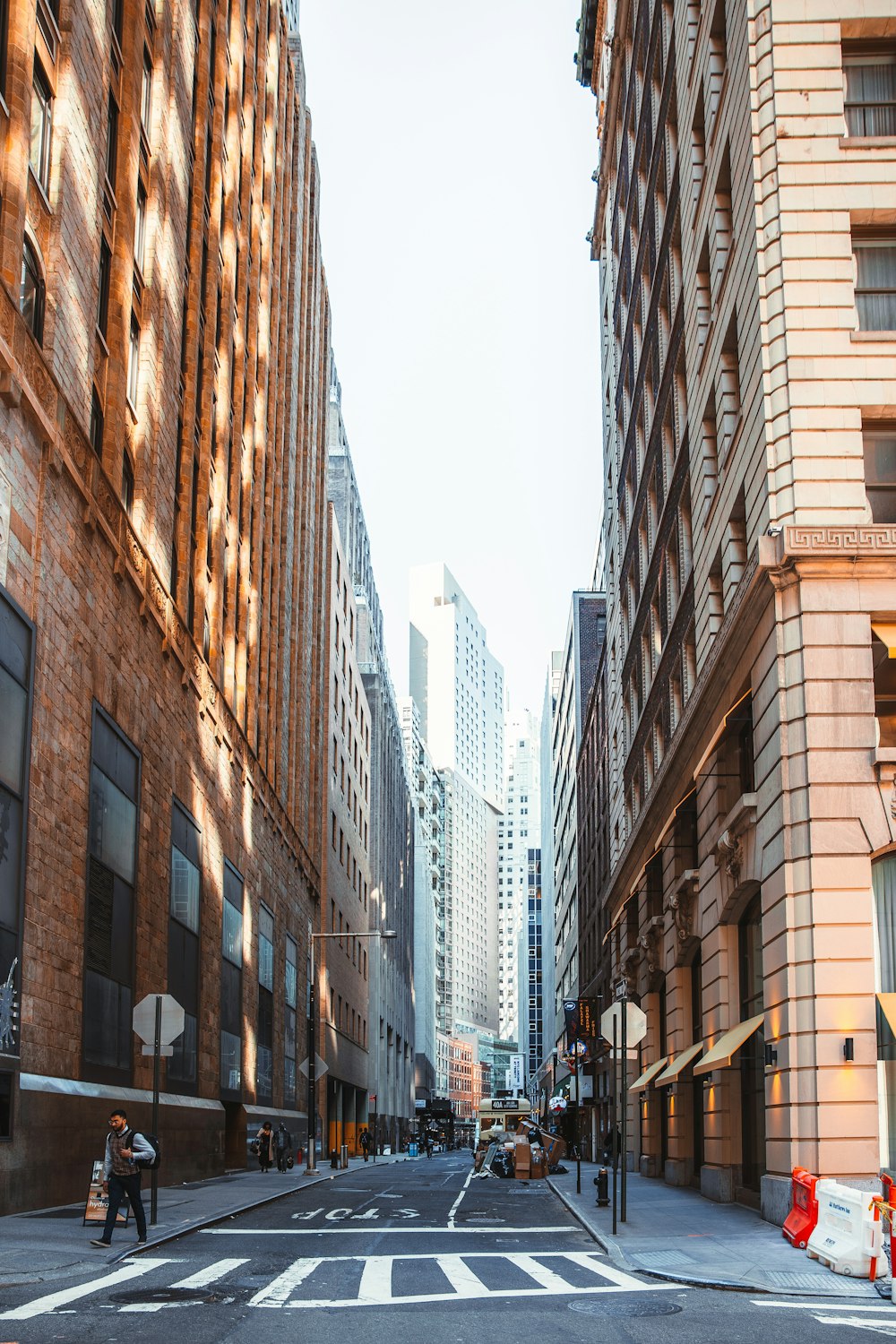 a street with buildings on either side