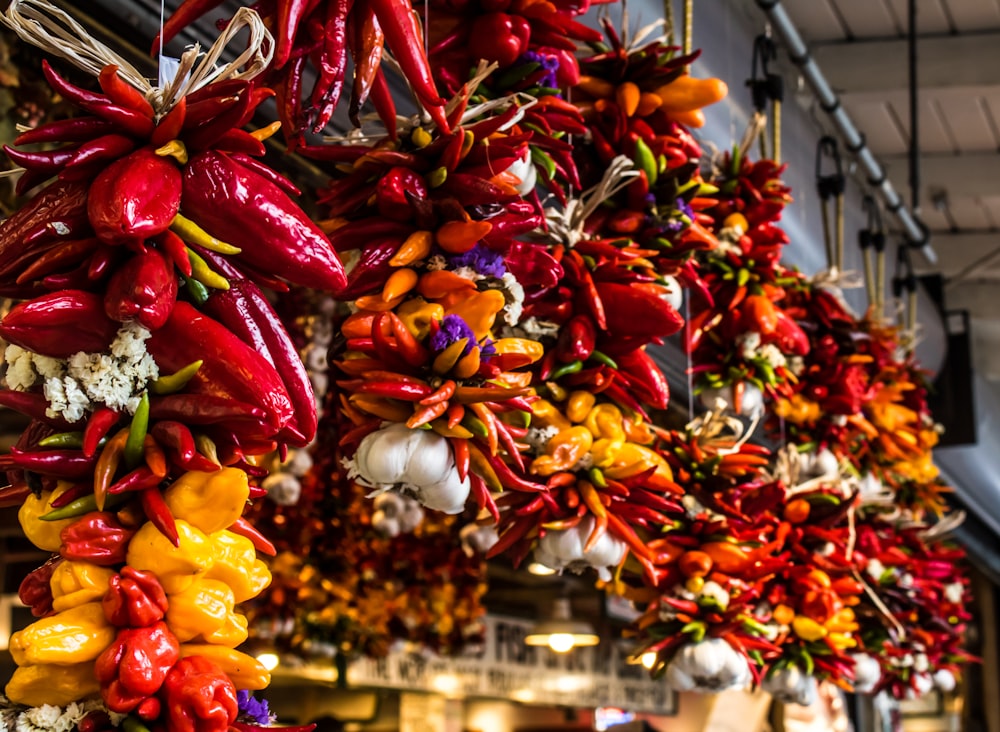 a tree with many colorful ornaments