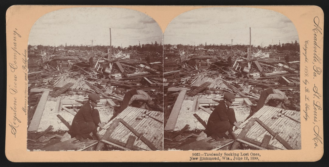 Ruins of New Richmond following a disaster, probably a tornado.